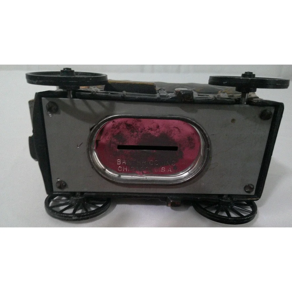 Vintage Merchants Bank Covered Wagon Coin Bank Banthrico Inc. USA